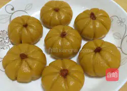 Illustration of how to make steamed pumpkin cake 12