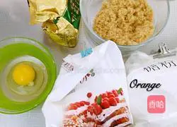 Illustration of how to make meat floss biscuits 1