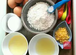 Illustration of how to make lemon sponge cake 1