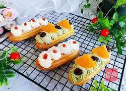 Illustration of how to make lightning puffs 17