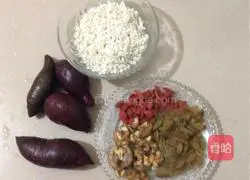 Purple sweet potato glutinous rice cake recipe 1