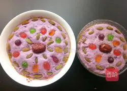 Illustration of how to make purple sweet potato cake 12