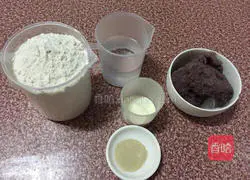 Illustration of how to make bean paste cake 1