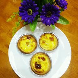 Homemade egg tart crust Mango egg tart