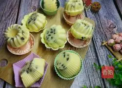 Illustration of how to make honey bean cake 15