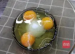 Illustration of how to make honey bean cake 3