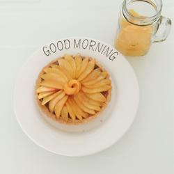 Yellow Peach Cheese Pie