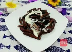 Illustration of how to make fried purple sweet potatoes 6