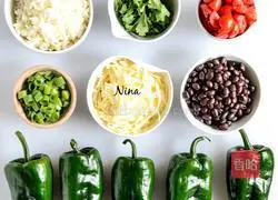 Cheese Green Pepper Rice Recipe Illustration 1