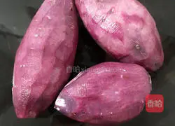 Illustration of how to make purple sweet potato with yogurt 2