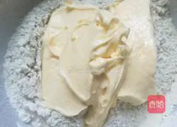 Illustration of how to make Matcha (cocoa) cream cheese biscuits 7