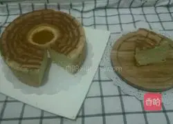 Illustration of how to make hollow latte art chiffon cake 21