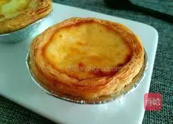 Illustration of how to make egg tarts without whipping cream 13