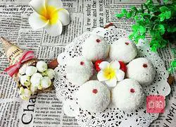 Illustration of how to make red bean paste and glutinous rice balls 11