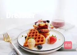 Illustration of how to make waffles (no baking powder version) 10