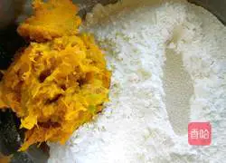 Illustration of how to make pumpkin noodle walnut brown sugar buns 4