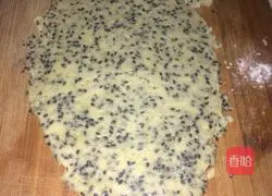 Illustration of how to make biscuits made of sesame and milk 7