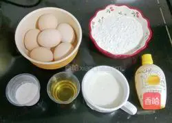 Illustration of how to make eight-inch chiffon cake 1