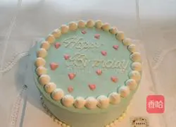 Illustration of how to make a fresh birthday cake 10