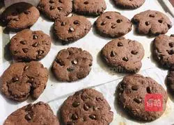 Illustration of how to make cocoa bean soft cookies 5