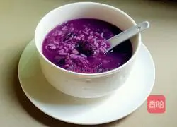 Illustration of how to make purple sweet potato porridge 4