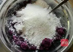 Illustration of how to make fried purple potato cakes 2