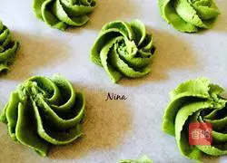 Illustration of how to make matcha cookies 9