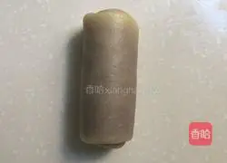 Purple Illustration of how to make potato yolk cake 8