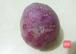 Illustration of how to make fried purple sweet potatoes 1