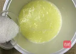 Illustration of how to make chiffon cup sesame cake 7