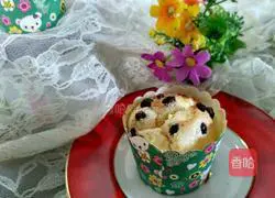 Illustration of how to make dried blueberry cup cake 6