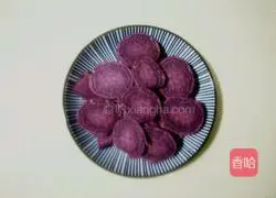 Illustration of how to make milky purple sweet potato filling 1