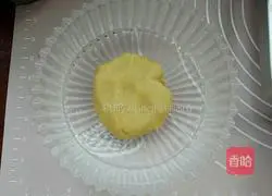 Illustration of how to make bean paste twist cake 7