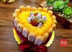 Illustration of making finger biscuit cake 10