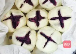 Illustration of how to make purple sweet potato buns 12