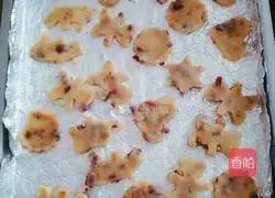 Illustration of making homemade red bean cookies 3