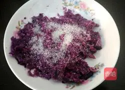 Purple Illustration of how to make potato balls 4
