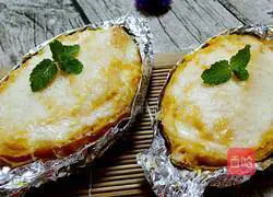 Cheese Baked Sweet Potato Recipe Illustration 6