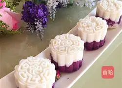 Purple sweet potato and yam cake recipe 8