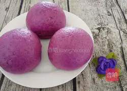 Illustration of how to make purple sweet potato buns 14