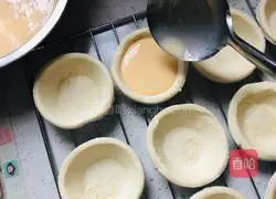 Illustration of how to make lazy egg tarts 5