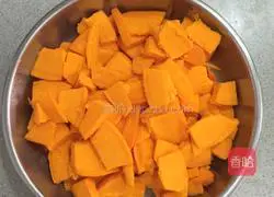 Illustration of how to make Korean pumpkin porridge 2