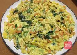 Illustration of how to make three-color baked egg pie 9