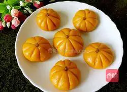 Illustration of how to make glutinous rice pumpkin 8