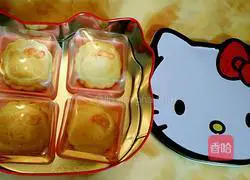 kitty Cat Coconut Milk Mayonnaise Mooncake Recipe Illustration 12