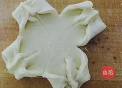 Bean Paste Illustration of how to make flower buns 4