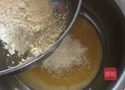 Raisins and coconut milk Illustration of how to make cookies 5