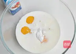 Illustration of how to make light cream tart 4