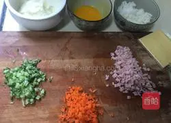 Illustration of how to make cheese rice balls 2