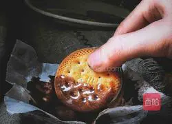 Kuaishou Ten Illustration of how to make ice cream sandwich cookies in 12 minutes